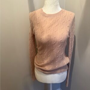 Banana Republic Women's Cable Knit Sweater - Light Pink